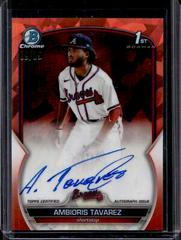 Ambioris Tavarez [Orange] #BSPA-AT Baseball Cards 2023 Bowman Chrome Sapphire Autographs Prices