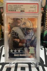 Barry Sanders [3 Star] #13 Football Cards 1999 Topps Stars Starcards Prices