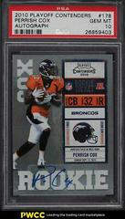 Perrish Cox [Autograph] Football Cards 2010 Playoff Contenders Prices