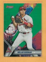 Nolan Gorman [Green Refractor] #TP-15 Baseball Cards 2019 Bowman's Best Top Prospects Prices