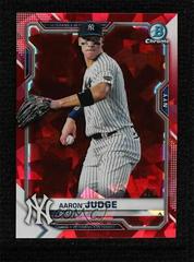 Aaron Judge [Red] #25 Baseball Cards 2021 Bowman Chrome Sapphire Prices