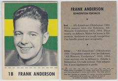 Frank Anderson Football Cards 1956 Shredded Wheat Prices