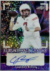 Cameron Rising [Metalized Sparkles Purple] #FP-CR1 Football Cards 2022 Leaf Flash Photography Autographs Prices