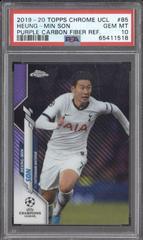Heung Min Son [Purple Carbon Fiber Refractor] Soccer Cards 2019 Topps Chrome UEFA Champions League Prices