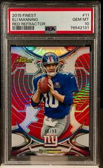 Eli Manning [Red Refractor] Football Cards 2010 Topps Finest Prices