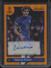 Marcos Alonso [Orange] Soccer Cards 2021 Topps Merlin Chrome UEFA Autographs Prices