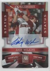 Andy Wilkins [Signature Status] Baseball Cards 2010 Donruss Elite Extra Edition Prices