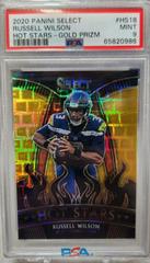 Russell Wilson [Gold Prizm] #18 Football Cards 2020 Panini Select Hot Stars Prices