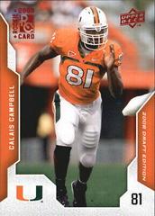 Calais Campbell [Red] #11 Football Cards 2008 Upper Deck Draft Edition Prices