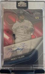 Prince Fielder [Red] #CBA-PF Baseball Cards 2023 Topps Chrome Black Autographs Prices