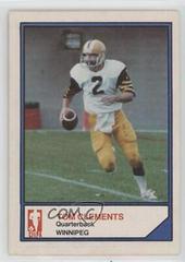 Tom Clements Football Cards 1983 Jogo CFL Limited Prices