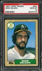 Gene Nelson #84T Baseball Cards 1987 Topps Traded Prices