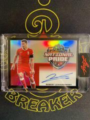 Robert Lewandowski [Prismatic Black] Soccer Cards 2022 Leaf Metal National Pride Autographs Prices