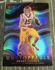 Drake London [Silver] #US-DL Football Cards 2022 Panini Select Draft Picks Unstoppable Prices