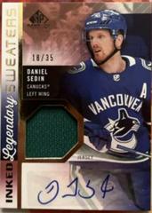 Daniel Sedin [Patch] Hockey Cards 2021 SP Game Used Inked Sweaters Autograph Prices