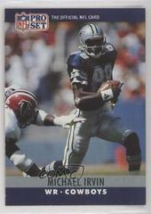 Michael Irvin #79 Football Cards 1990 Pro Set FACT Cincinnati Prices