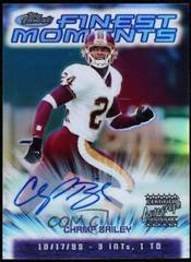 Champ Bailey [Refractor Autograph] #FM23 Football Cards 2000 Topps Finest Moments Prices
