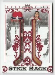 Jean Beliveau, John Ferguson [Platinum] #SR2-15 Hockey Cards 2021 Leaf Lumber Stick Rack 2 Prices