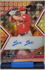 Spencer Steer [Circuit Citrus] Baseball Cards 2023 Topps Xpectations Autographs Prices