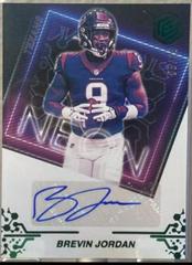 Brevin Jordan [Green] #NS-BJ Football Cards 2022 Panini Elements Neon Signs Autographs Prices