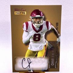 Chris Steele [Silver Silver Foil] Football Cards 2022 Wild Card Matte Autographs Prices