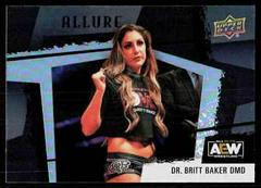 Dr. Britt Baker [Black Rainbow] Wrestling Cards 2022 Upper Deck Allure AEW Prices