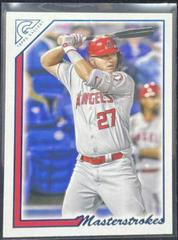 Mike Trout [Blue] #MS-5 Baseball Cards 2022 Topps Gallery Masterstrokes Prices