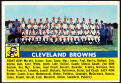 Cleveland Browns Football Cards 1956 Topps Prices