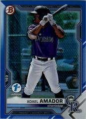 Adael Amador [Blue Foil] #BD-195 Baseball Cards 2021 Bowman Draft 1st Edition Prices