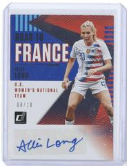 Allie Long [Blue] Soccer Cards 2018 Panini Donruss Road to France Autographs Prices
