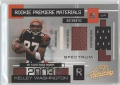 Kelley Washington [Spectrum] #166 Football Cards 2003 Playoff Absolute Memorabilia Prices