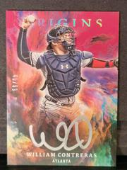 William Contreras [Red Silver Ink] Baseball Cards 2021 Panini Chronicles Origins Signatures Prices