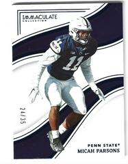 Micah Parsons [Blue] #35 Football Cards 2023 Panini Immaculate Collection Collegiate Prices