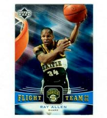 Ray Allen #FT48 Basketball Cards 2004 Upper Deck Flight Team Prices