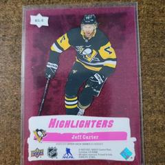 Jeff Carter [Pink] Hockey Cards 2022 Upper Deck Highlighters Prices