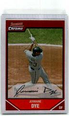 Jermaine Dye [Orange Refractor] #133 Baseball Cards 2007 Bowman Chrome Prices