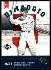 Joe DiMaggio [Tribute to DiMaggio] Baseball Cards 2002 Upper Deck Prospect Premieres Prices