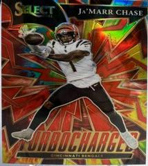 Ja'Marr Chase [Tie Dye] Football Cards 2021 Panini Select Turbocharged Prices