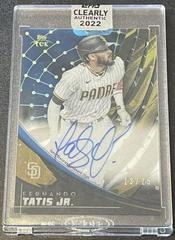 Fernando Tatis Jr. [Blue] Baseball Cards 2022 Topps Clearly Authentic Tek Autographs Prices