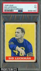 Sid Luckman [White Background] #1 Football Cards 1948 Leaf Prices