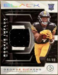 George Pickens [Silver] Football Cards 2022 Panini Black Rookie Influx Memorabilia Prices