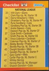 NL Checklist 33-64 Baseball Cards 1989 Donruss All Stars Prices