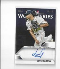 Luis Garcia Baseball Cards 2023 Topps World Series Champion Autograph Prices