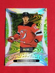Alexander Holtz [Blue] #WP-14 Hockey Cards 2021 Upper Deck Ovation World Premiere Prices