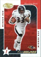 Priest Holmes [1 Star Mirror Red] #9 Football Cards 2000 Leaf Certified Prices