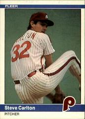 Steve Carlton #25 Baseball Cards 1984 Fleer Prices
