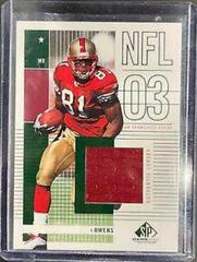 Terrell Owens [Jersey] Football Cards 2003 SP Game Used Prices
