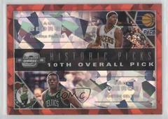 Paul George, Paul Pierce [Red Cracked Ice] Basketball Cards 2019 Panini Contenders Optic Historic Picks Prices