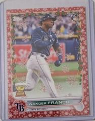Wander Franco [Red] Baseball Cards 2022 Topps Holiday Prices