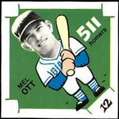 Mel Ott #12 Baseball Cards 1980 Laughlin 300/400/500 Prices